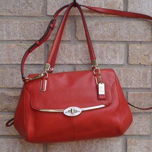 COACH Madeline East Leather Satchel Handbag